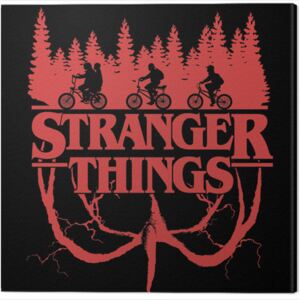 Stranger Things - Logo Flip Tablou Canvas, (40 x 40 cm)
