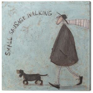 Sam Toft - Small Sausage Walking Tablou Canvas, (30 x 30 cm)