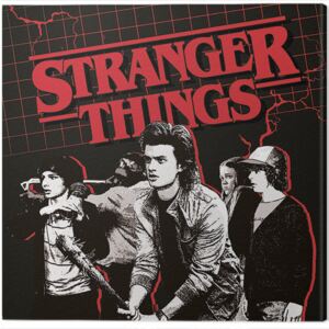 Stranger Things - Action Ready Tablou Canvas, (40 x 40 cm)