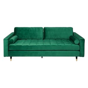 Canapea din catifea verde 225 cm Cozy Velvet Green