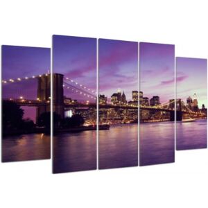 CARO Tablou pe pânză - Manhattan At Sunset 100x70 cm