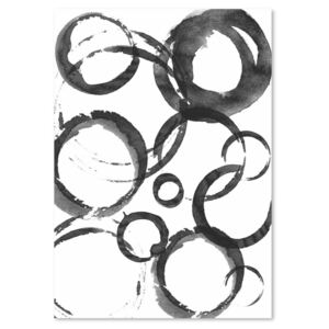 CARO Tablou pe pânză - Abstract Circles 30x40 cm