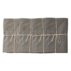 Set 4 șervețele textile Linen Couture Grey, 43 x 43 cm