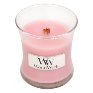 Lumânare parfumată WoodWick Gardenia, aromă de trandafiri, 20 ore