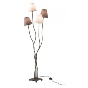 Lampadar, metal/textil, bej, 34 x 138 x 43 cm, 40w