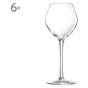 Set de 6 pahare de vin alb Grand Chais, sticla, transparent