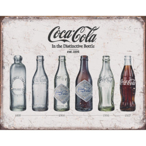 Placă metalică - Coca-Cola (Retro sticle)