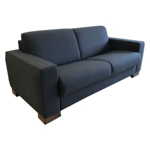 Canapea extensibila, tapitata cu stofa, 3 locuri, Luxury Albastru, l200xA98xH98 cm