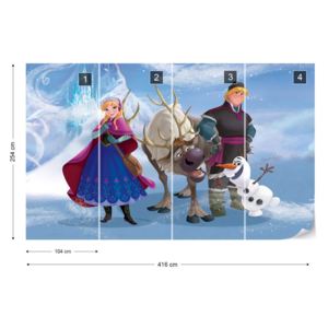 Fototapet - Disney Frozen Vliesová tapeta - 416x254 cm