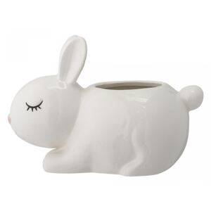 Recipient alb din ceramica 14 cm Bunny Bloomingville
