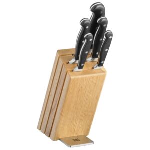 Set 6 cuțite cu bloc din lemn de stejar WMF