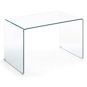 Masa dreptunghiulara transparenta din sticla 70x125 cm Burano La Forma