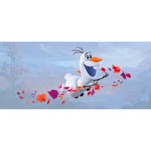 Buvu Fototapet vlies: Frozen II Anna, Elsa, Olaf (panoramă) - 202x90 cm