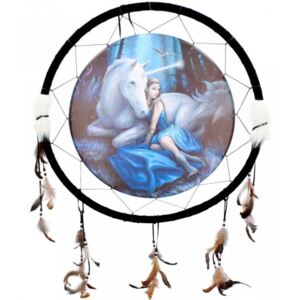 Dreamcatcher zana si unicorn Poienita Secreta - Anne Stokes - 60 cm