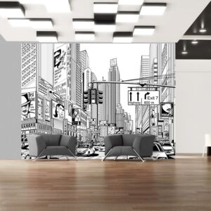 Fototapet - Street in New York city 200x154 cm