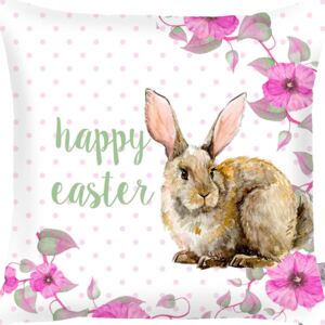 Față de pernă Apolena Rabbit Wishes Happy Easter, 43 x 43 cm