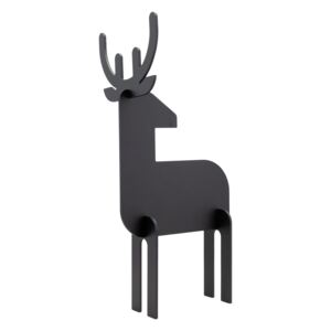 Tabla de scris Securit Silhouette 3D Deer 31x14,7x11,3cm, include marker creta, negru