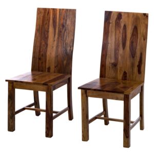 Set de 2 scaune Andaman din lemn de Sheesham