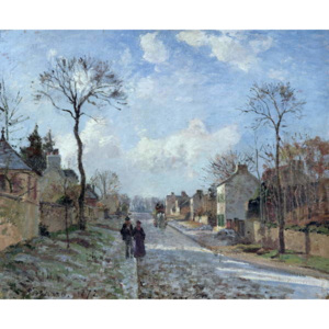 The Road to Louveciennes, 1872 Reproducere, Camille Pissarro