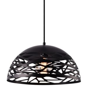 [lux.pro]® Lampa suspendata design decorativ – lampa plafon - Aloja 145 x Ø 30 cm, negru (1 x E27)