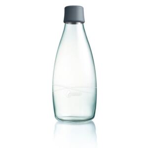 Sticlă cu garanție pe viață ReTap, 800 ml, gri