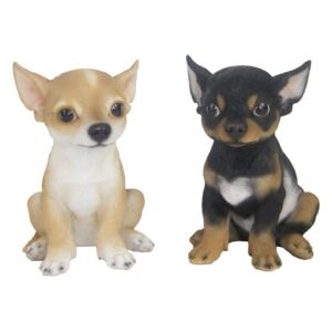 Set 2 statuete decorative Esschert Design Chihuahua, înălțime 19,3 cm