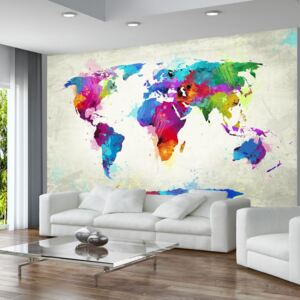Fototapet - The map of happiness 450x270 cm