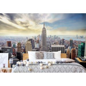 Fototapet - New York City Skyline Vliesová tapeta - 624x219 cm