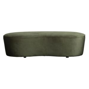 Canapea din catifea verde Macaroni Sofa Onyx