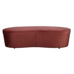 Canapea din catifea rosie Macaroni Sofa Chestnut