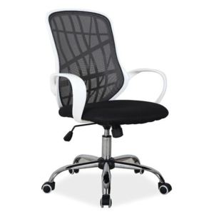Scaun de birou ergonomic Dexter, Black / White, L51xl45x95-105h cm