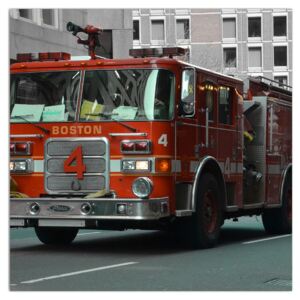 Tablou cu mașina de pompieri (Modern tablou, K010957K3030)
