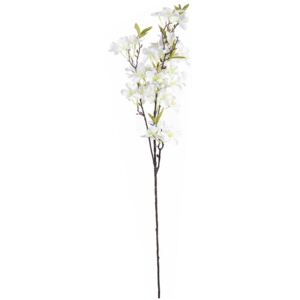 Crenguta artificiala flori albe 89 cm