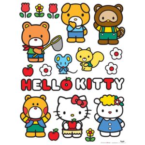 AG Design Hello Kitty - autocolant de perete 65x85 cm