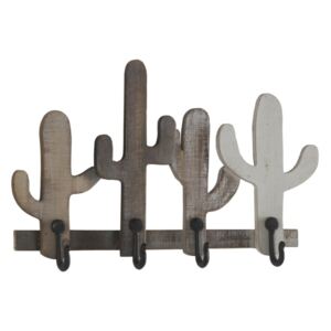 Cuier pentru perete cu 4 cârlige Geese Cactus