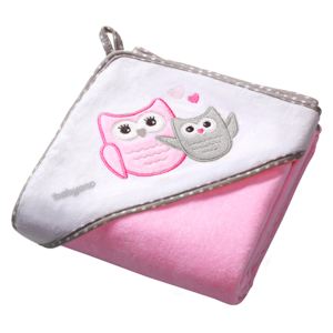 Prosop de baie cu gluga 76x76 cm Baby Ono Hooded Towel Pink