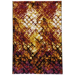 Covor Modern & Geometric Monia, Rosu/Multicolor, 80x150 cm