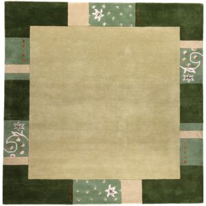 Covor Modern & Geometric Royal Ganges, Verde, 200x200 cm