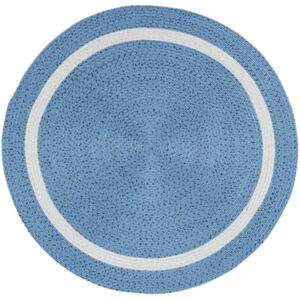 Covor Modern & Geometric Brado, Albastru, 150x150 cm