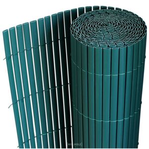 [neu.holz]® Gard opac - protectie vizuala din PVC 90 x 300 cm verde