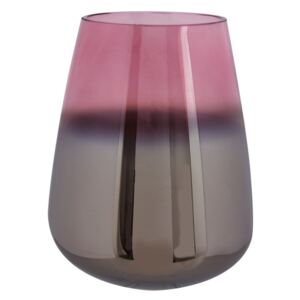 Vază din sticlă PT LIVING Oiled, înălțime 23 cm, roz