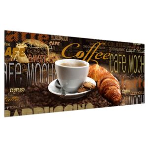 Tablou cu cafea și croissanți (Modern tablou, K014700K12050)