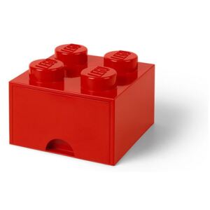 LEGO - Cutie depozitare 2x2 cu sertar, Rosu