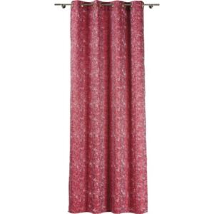 Draperie cu inele Essenza rosu 140x245 cm