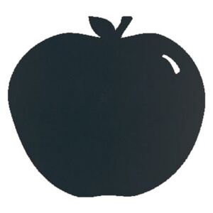 Tabla de scris autoadeziva Securit Silhouette Apple 31,6x29,1x0,3cm, include marker creta, negru