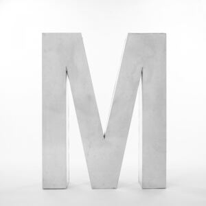 Obiect decorativ metalic litera M 100cm Metalvetica Seletti