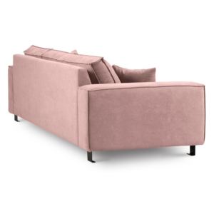 Canapea cu 3 locuri Kooko Home Modern, roz deschis