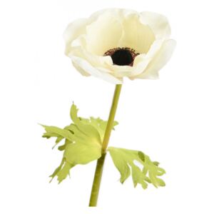 Floare artificiala din poliester 72 cm Anemone Hongoldenine Blanc Lou de Castellane