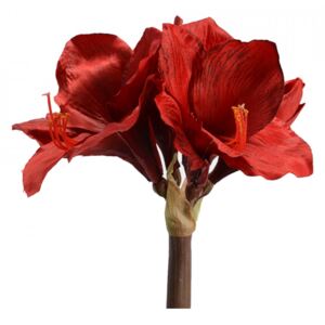 Floare artificiala din PVC si fier 67 cm Amaryllis Memgoldenia Lou de Castellane