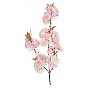 Floare artificiala roz/alba din poliester si plastic 115 cm Cerisier du Japon Lou de Castellane